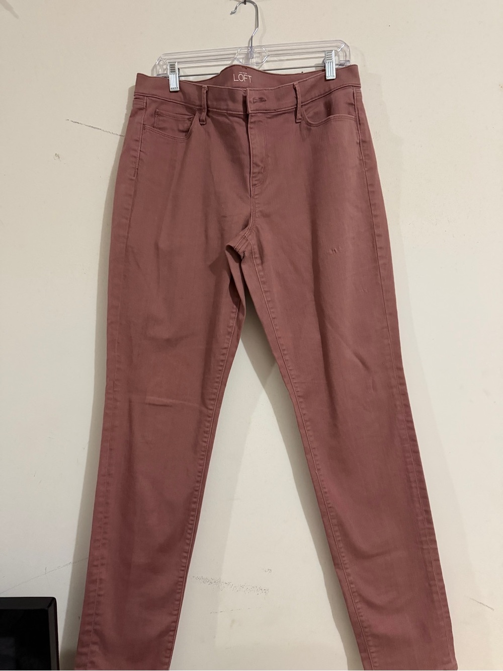 Ann Taylor Skinny Jeans in Dusty Rose